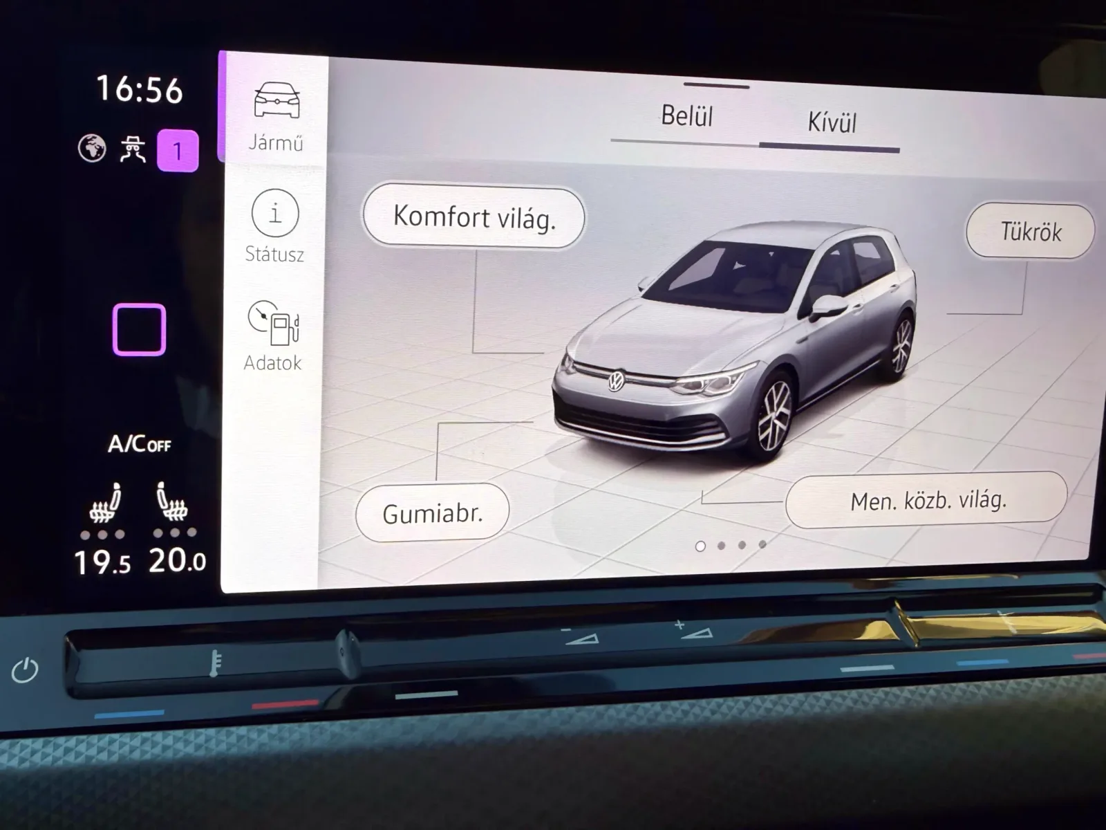 VW Golf 8 EXTRA előnézeti kép 19