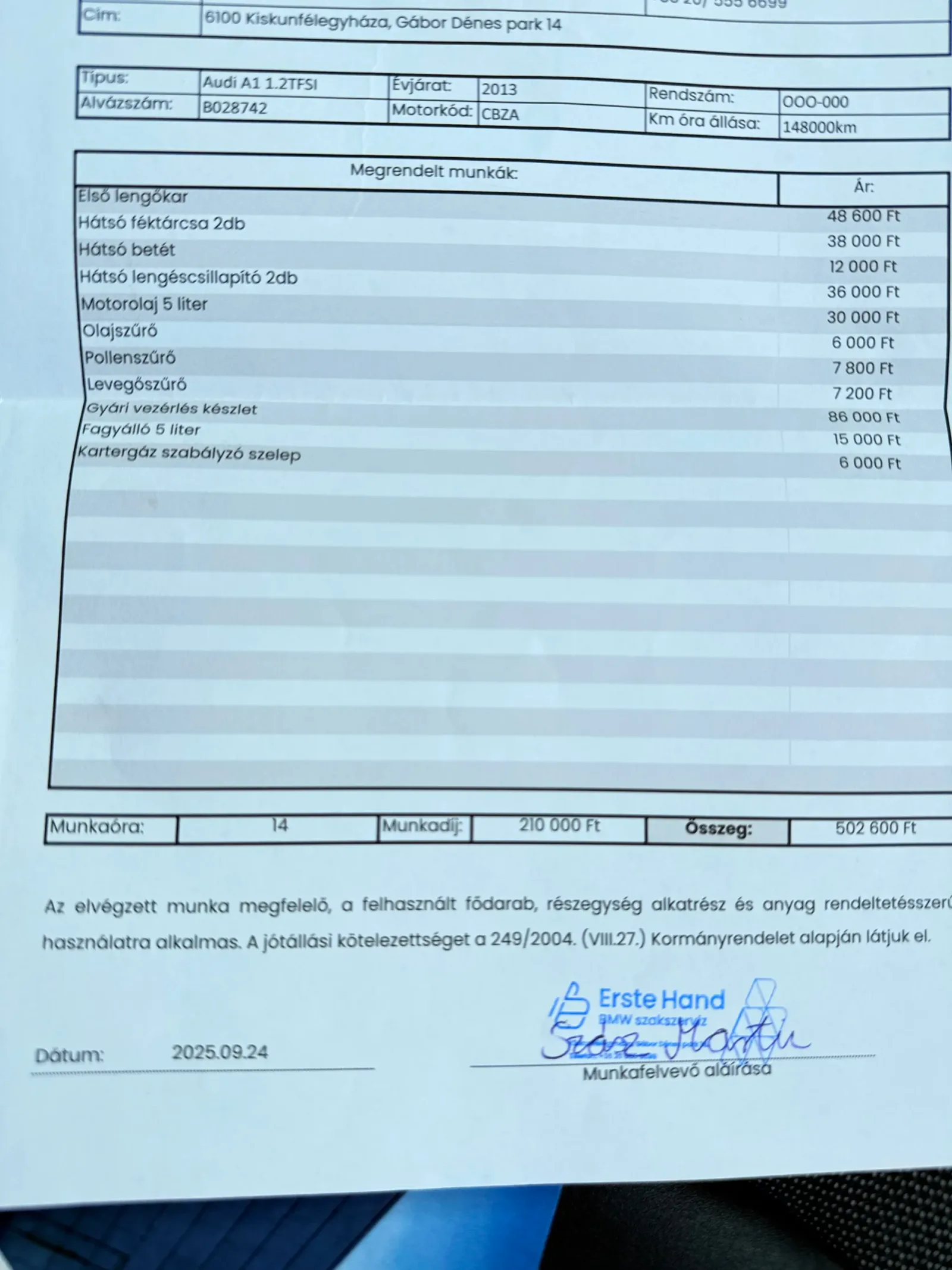 Audi A1 1.2tfsi előnézeti kép 13